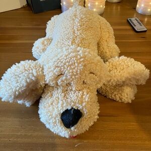 Snuggle puppy with motion activated heartbeat.